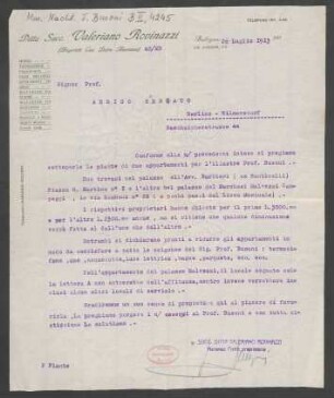 Brief an Arrigo Serato : 26.07.1913