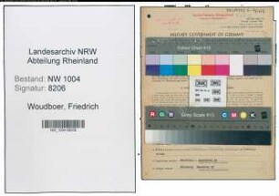 Entnazifizierung Friedrich Woudboer , geb. 15.12.1894 (Fraeser)