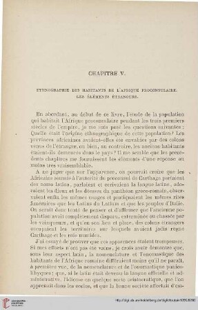 Chapitre V: Ethnographie des habitants de l'Afrique proconsulaire […]