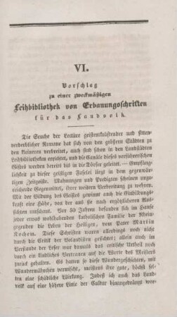167-173 Vorschlag zu einer zweckmäßigen Leihbibliothek von Erbauungsschriften für das Landvolk