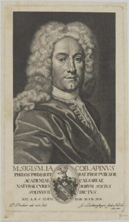 Bildnis des Sigism. Iacob Apinus