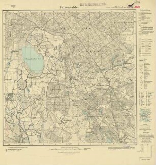 2452 (alte Nr.: 1056) Falkenwalde, Meßtischblatt (4cm - Karte)