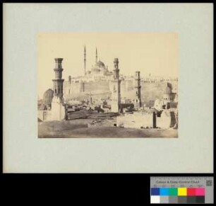 Cairo. Die Citadelle von den Chalifen-Gräbern aus gesehen