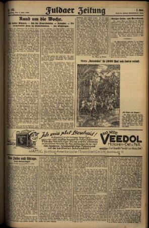 Zweite Ausgabe vom Sonntag, den 04. Mai 1930.