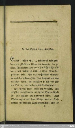 Auf der Themse den 31sten May