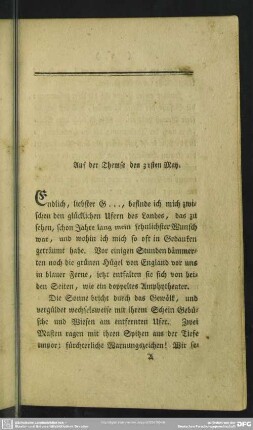 Auf der Themse den 31sten May