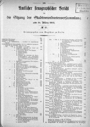 No. 10, 14. März 1912