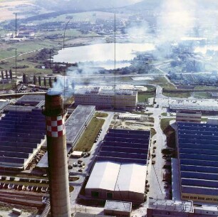 Hauptechanik des Industriegeländes "Am Vogelherd" in Ilmenau-Unterpörlitz : Blickrichtung Südwesten