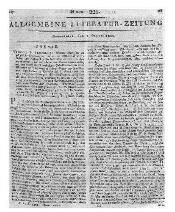 Michaelis, J. F.: Der Brandenburgisch-Preußische Staat am Schlusse des achtzehnten Jahrhunderts. Oder Reise durch sämtliche Königl.-Preußische Provinzen. Berlin: Dieterici 1801