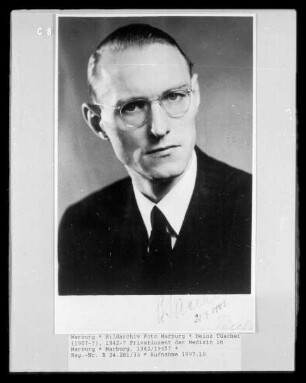 Heinz Tüscher (1907-?), 1942-? Privatdozent der Medizin in Marburg