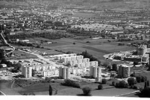 Freiburg: Wohngebiet, Binzengrün und Blick ins Dreisamtal