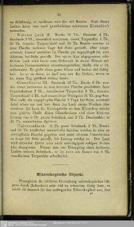 Mikroskopische Objecte