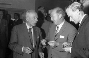 9. Tagung 1959 Physiker: Frits Zernicke, Werner Heisenberg, Paul Dirac