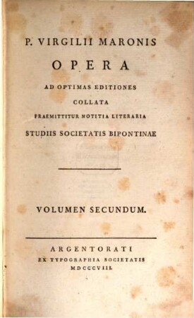 P. Virgilii Maronis Opera. 2
