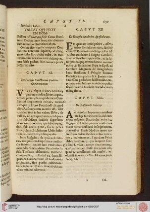 Caput XI, XII, XII