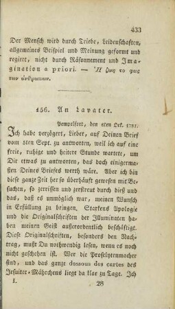 156. An Lavater.