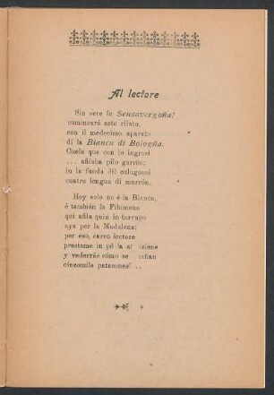 Al lectore