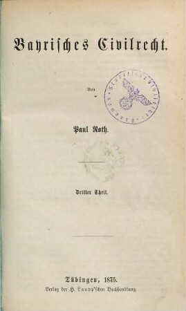 Bayrisches Civilrecht, 3