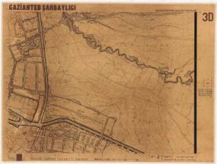 Gesamtbebauungsplan, Gaziantep Teilausschnitt, Gebiet östlich der Altstadt: Teilblatt 3D, Maßstabsleiste