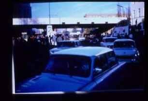 Diapositive: Prinzenstraße, Heinrich-Heine-Straße, November 1989