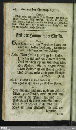 Fest der Himmelfahrt Christi