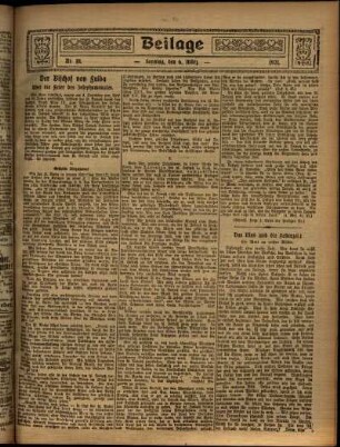 Zweite Ausgabe vom Sonntag, den 06. März 1921.