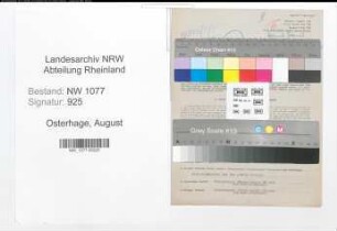 Entnazifizierung August Osterhage , geb. 13.07.1909 (Polizist)