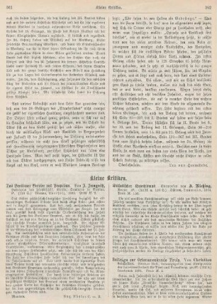 361-364 Kleine Kritiken