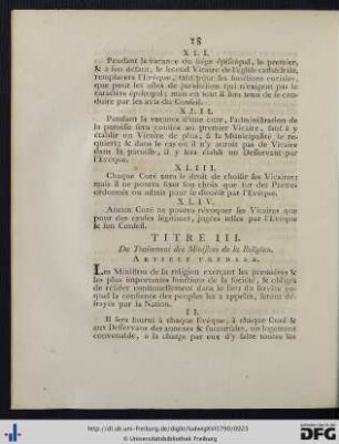 Titre III.