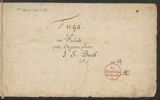 Fugen; org; Es-Dur; BWV 552/2