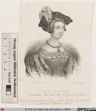 Bildnis Anne Boleyn, 1533-36 Königin von England