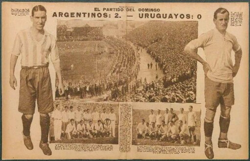 Argentinos: 2. - Uruguayos: 0 [Fotografías] : El partido del Domingo