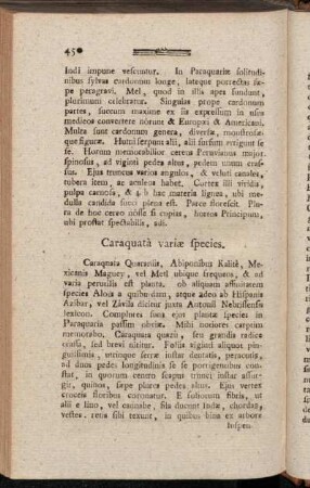 Caraquatà variæ species. - Thermæ.