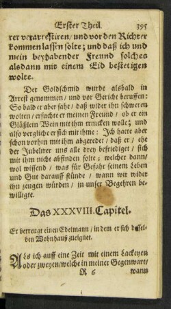 Das XXXVIII. Capitel.