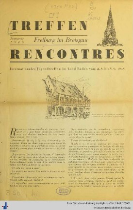 Sommer 1948: Das Treffen: eine deutsch-französische Jugendzeitschrift