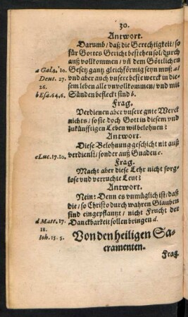 Von dem heiligen Sacramenten.