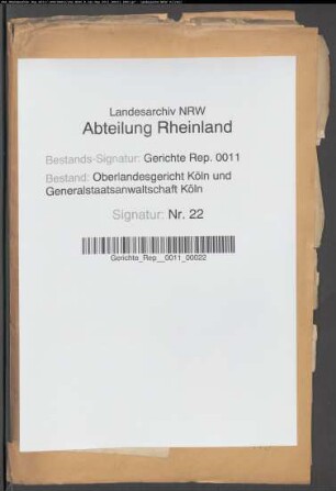 Personalakte: Broicher, Ludwig Josef