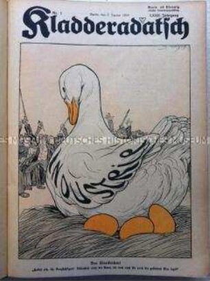 Satirische Wochenzeitung Kladderadatsch. 72. Jahrgang 1919