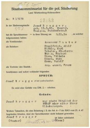 Brugger, Josef