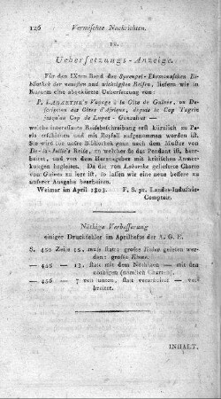 Uebersetzungs-Anzeige