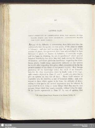 Letter XLIV. Great difficulty of ascertaining even the genera of the plants which are thus preserved ... Dorsiferous plants and cacti most common