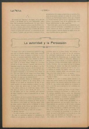 La autoridad y la Persuasión