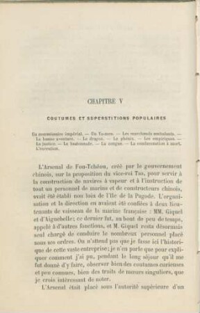 Chapitre V Coutumes et Superstitions Populaires