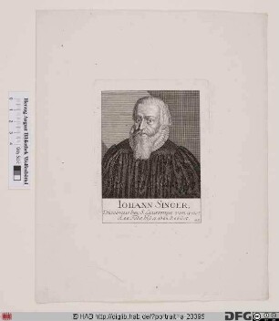Bildnis Johann Singer d. Ä.