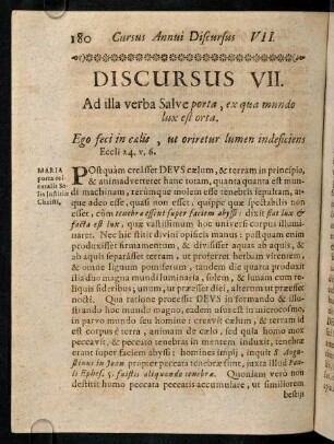 180-189, Discursus VII