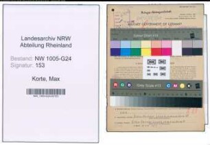 Entnazifizierung Max Korte , geb. 20.09.1890 (Werkmeister)