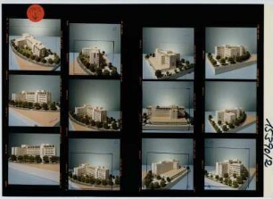 Verwaltungsgebäude Polygon West - Modell, Frankfurt am Main, 1990