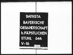 Die Befreiung der fremden Diplomaten von der Zigarettensteuer und der Reichsstempelabgabe für Kraftfahrzeuge