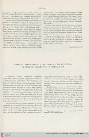 Wystawa monograficzna Władysława Ślewińskiego w Muzeum Narodowym w Warszawie