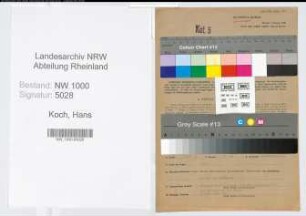Entnazifizierung Hans Koch, geb. 16.04.1902 (Oberregierungsrat)